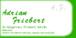 adrian friebert business card
