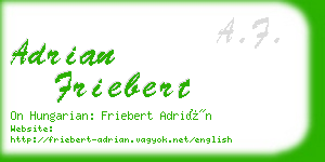 adrian friebert business card